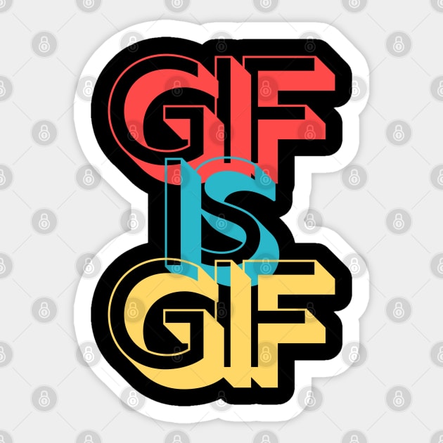 Gif is Gif Graphics Interchange Format Pronunciation Sticker by Contentarama